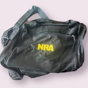 NRA National Riffle Association Mini Small Duffle Carry On Bag Black 9"x10"x16"